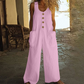 🔥50% Korting Dames Jumpsuit🌿Mouloos luchtig met zakken voor alle lichaamsvormen
