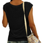 Casual dames tanktop met V-hals en losse pasvorm