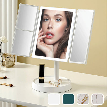 LED multifunctionele opvouwbare make-up spiegel