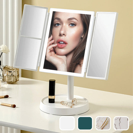 LED multifunctionele opvouwbare make-up spiegel