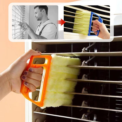 🔥Aanbieding🔥 7-Vinger Jaloezie Reinigingsborstel – Stofafstotende Vezels. Snel & Eenvoudig Jaloezie Onderhoud! ⚡✅🥇