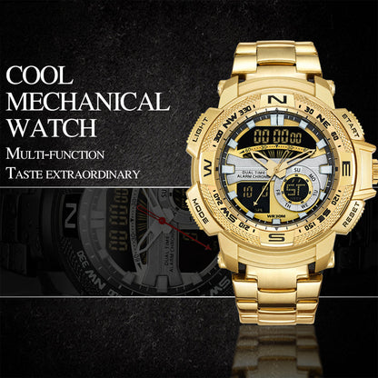 📢📢50% OFF !! ⏰Men's Dual-Display Sports Watch – Analog-Digital, 3ATM Waterproof, Multi-Function ⏱️