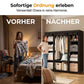 🔥 FLASH SALE: 50% KORTING! 📦 Draagbare Kledingkast van Niet-geweven Stof – Staal – 3 Maten & Eenvoudig te Monteren voor Slaapkamer & Kleedkamer 🏠