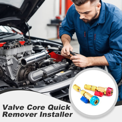 ❄️Zomerfresh 50% Korting!🔧R134A Ventielkern Verwijder- en Installatiegereedschap – Professionele Airco Service Tool met Kogelkraan