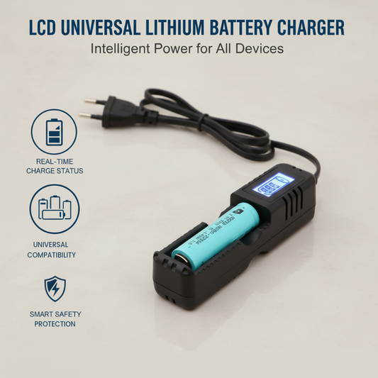⏳Tijdelijk Aanbod⏰Universele LCD Lithium Batterijlader