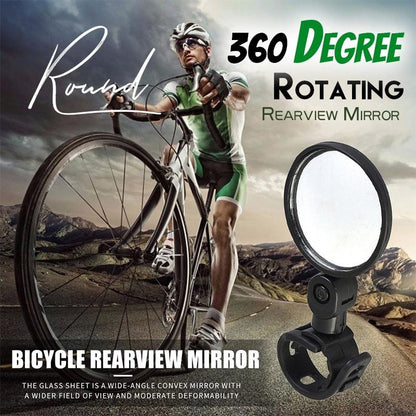 🚴 360° Draaibare Fietsspiegel — Bolle Spiegel, Eenvoudige Montage, Rond of Ovaal, Motor & E-bike 🔎