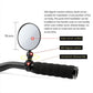 🚴 360° Draaibare Fietsspiegel — Bolle Spiegel, Eenvoudige Montage, Rond of Ovaal, Motor & E-bike 🔎