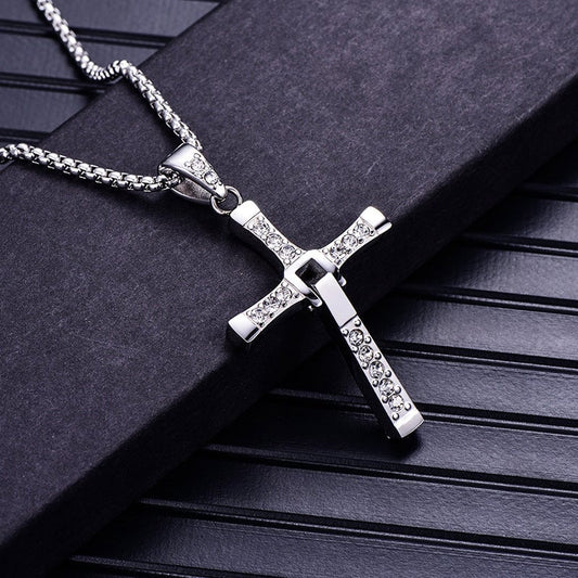 ⏳Tijdelijke aanbieding⏰Unisex ketting met kruisje voor mannen en vrouwen