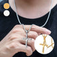 ⏳Tijdelijke aanbieding⏰Unisex ketting met kruisje voor mannen en vrouwen
