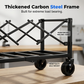 💥【LIMITED TIME 50% OFF】🔥 Zware Opvouwbare Buitenwagen | Verdikt Koolstalen Frame | Draagvermogen 80kg | Alle-Terrein Wiel (6"/7") | 1-Seconde Vouwsysteem | 130L Inhoud | Zwart/Roze