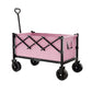 💥【LIMITED TIME 50% OFF】🔥 Zware Opvouwbare Buitenwagen | Verdikt Koolstalen Frame | Draagvermogen 80kg | Alle-Terrein Wiel (6"/7") | 1-Seconde Vouwsysteem | 130L Inhoud | Zwart/Roze