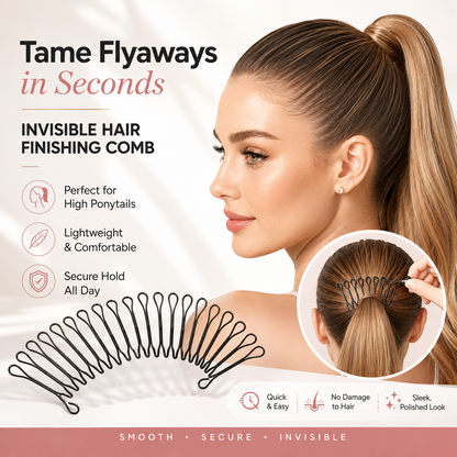 ✨ Flexibele, onzichtbare haarkam — onzichtbaar, flexibel en antislip — zorgt direct voor een perfecte, stevige fixatie! 🌟