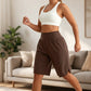 Dames Casual Wijde Pijp Kniehoogte Shorts