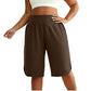 Dames Casual Wijde Pijp Kniehoogte Shorts