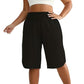 Dames Casual Wijde Pijp Kniehoogte Shorts