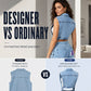 Dames Mouwloze Hoge Split Denim Vestjurk Longline Jeansjasje