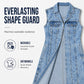 Dames Mouwloze Hoge Split Denim Vestjurk Longline Jeansjasje