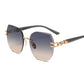 🌬️🕶️ Randloze zonnebril dames – Vergeten op de neus, gepolariseerde glazen van hoge kwaliteit, het kenmerkende accessoire van elegante minimalisten 🤍🏙️