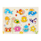 🧩 50% KORTING! 🌳 Montessori Houten Pennenlegpuzzel – Massief Multiplex – Brede Pennen & Versterkte Klinknagels voor Baby's 1-3 Jaar