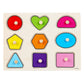 🧩 50% KORTING! 🌳 Montessori Houten Pennenlegpuzzel – Massief Multiplex – Brede Pennen & Versterkte Klinknagels voor Baby's 1-3 Jaar