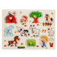 🧩 50% KORTING! 🌳 Montessori Houten Pennenlegpuzzel – Massief Multiplex – Brede Pennen & Versterkte Klinknagels voor Baby's 1-3 Jaar