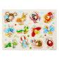🧩 50% KORTING! 🌳 Montessori Houten Pennenlegpuzzel – Massief Multiplex – Brede Pennen & Versterkte Klinknagels voor Baby's 1-3 Jaar