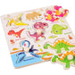 🧩 50% KORTING! 🌳 Montessori Houten Pennenlegpuzzel – Massief Multiplex – Brede Pennen & Versterkte Klinknagels voor Baby's 1-3 Jaar