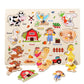 🧩 50% KORTING! 🌳 Montessori Houten Pennenlegpuzzel – Massief Multiplex – Brede Pennen & Versterkte Klinknagels voor Baby's 1-3 Jaar