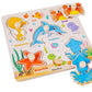 🧩 50% KORTING! 🌳 Montessori Houten Pennenlegpuzzel – Massief Multiplex – Brede Pennen & Versterkte Klinknagels voor Baby's 1-3 Jaar