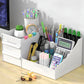 🎉 TIJDELIJK 50% KORTING! 💄 Desktop Make-up Organizer met Lades – Ruimtebesparend PP-ontwerp, Gelaagde Opbergruimte & Draagbare Schuiflades ✨