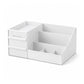 🎉 TIJDELIJK 50% KORTING! 💄 Desktop Make-up Organizer met Lades – Ruimtebesparend PP-ontwerp, Gelaagde Opbergruimte & Draagbare Schuiflades ✨