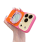 Kleurblok 360° Draaibare Ringstandaard Telefoonhoesje