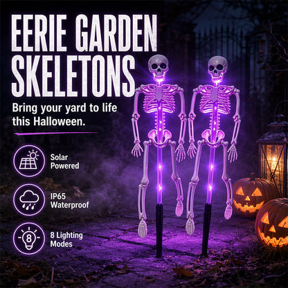 🎃☀️ 50% KORTING! Stop met het jaloers kijken naar de Halloween-tuin van de buren! Deze solar skeletlampen laaien 's nachts op en maken van jouw oprit de engste plek van de straat.
