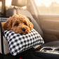 💥Tijdelijke aanbieding!🔥 Secure Travel Pet Booster – Draagbare autostoelverhoger voor honden, inclusief veiligheidsharnas. Zacht gewatteerde reismand voor kleine en middelgrote honden