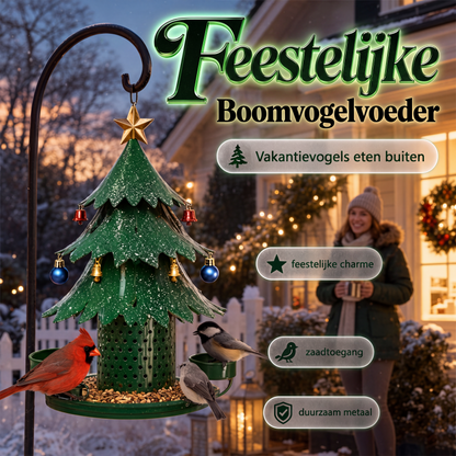 Feestelijke boomvogelvoederder