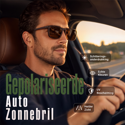 Unisex stijlvolle vintage gepolariseerde zonnebrillen