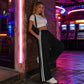 Wijde joggingbroek voor dames