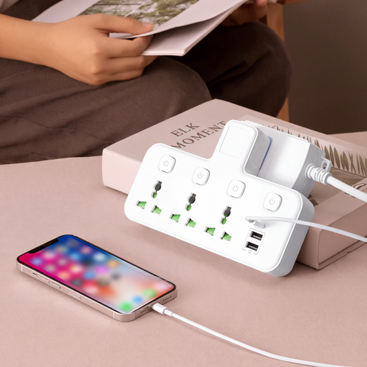 🔌 50% KORTING! Stekker met Type-C oplaadpoort – 2 USB-poorten, nachtlampversie & wereldwijde compatibiliteit ✨