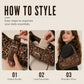 🐆 -50% ! 🤎 Sac à Bandoulière Rétro Imprimé Léopard pour Femme – Suédine Synthétique + PU – Style Vintage & Croisé pour Urbaine Chic 👜
