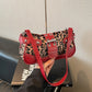 🐆 -50% ! 🤎 Sac à Bandoulière Rétro Imprimé Léopard pour Femme – Suédine Synthétique + PU – Style Vintage & Croisé pour Urbaine Chic 👜