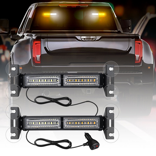 💡 NU 50% KORTING! 🚨 LED Stroboscoop Lichtbalk – Hoge Zichtbaarheid, 18 Flitspatronen & Zuignap Montage – Voor Nood- & Werkvoertuigen ⚠️