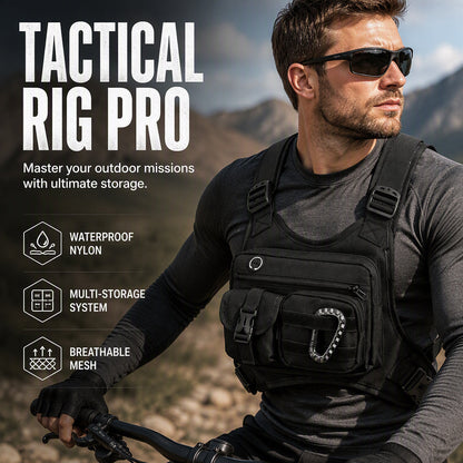 Tactische Chest Rig Tas voor Heren – Outdoor Fietsen