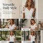 🔥 50% KORTING ❤️ Hartjes T-shirt – Zachte Elegante Look