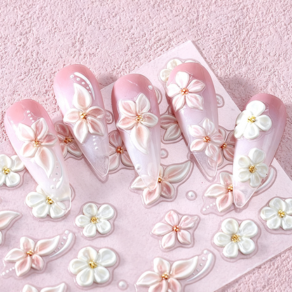 5D Bloemen Nagelstickers