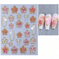 5D Bloemen Nagelstickers