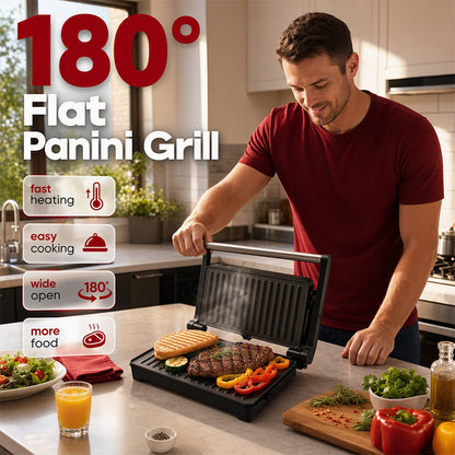 🥪 TIJDELIJK 50% KORTING – 2-in-1 Sandwichmaker & Tafelgrill | Snel Grillen, Toasten & Bereiden voor Elke Maaltijd 🍳
