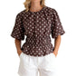 Dames Taillerende Polkadot Blouse