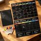 Magnetische Koelkast Kalender Planner Set met Markers
