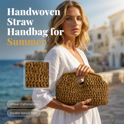 Handgeweven Stro Handtas voor Dames