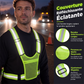 Gilet réfléchissant haute visibilité, équipement de course à pied de sécurité ajustable avec poche